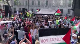 UK: Pro-Palestine Protest In London Amid G7 Summit 3