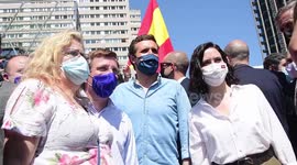Over 100,000 protest in Madrid against Catalan independence pardons