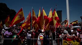 25,000 rally in Madrid against pardon of 2017 separatists leaders