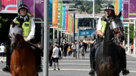 England fans leave Wembley Stadium in high spirits after 1-0 win against Croatia in their first game of Euro 2020