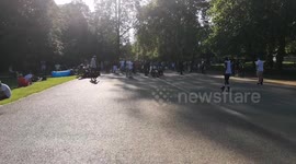 Skaters Gather In Huge Numbers In Hyde Park In London