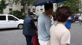 NYC Mayoral Race: Kathryn Garcia shakes hands with pedestrians and supporters near early voting site at Metropolitan Museum of Art
