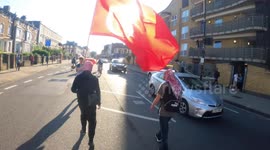 Free Palestine Protest, 12th July 2021, Kensington London clips
