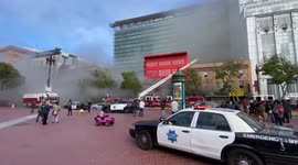 US: 2-Alarm Fire Breaks Out At National Hotel In San Francisco, CA