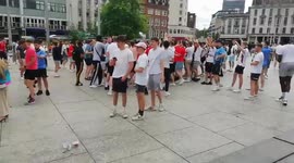 #England fans celebrating in #Nottingham on the cusp of the Government's June 21st lockdown easing review https://t.co/jtFe32CfHZ