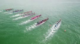 Dragon boat races resume in Hong Kong after a year's absence