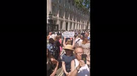 UK: Protest Erupts Outside Downing Street As Lifting Of COVID Restrictions To Be Delayed