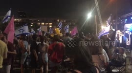 People in Tel Aviv, Israel celebrate end of Netanyahu era