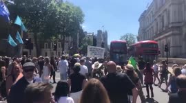 UK: Protest Erupts Outside Downing Street As Lifting Of COVID Restrictions To Be Delayed 2