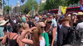 UK: Protest Erupts Outside Downing Street As Lifting Of COVID Restrictions To Be Delayed 3