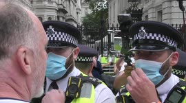 Protestors continue to protest until Boris Johnson confirms the delayed lockdown until July 19