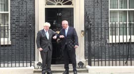 UK Prime Minister Boris Johnson welcomes Australian counterpart to Downing Street as two countries reach trade agreement