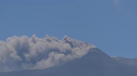 Sudden ash emission from Etna volcano 2/2