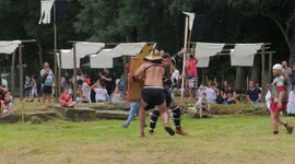 A gladiatorial battle took place in Marcianopol, Bulgaria! Ancient festival