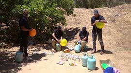 Group based in Gaza prepare incendiary balloons as Israel-Palestine tensions flare again