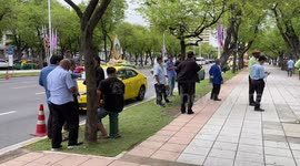 Taxi drivers block roads in protest at ride-hailing apps in Thailand
