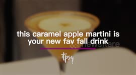 This Caramel Apple Cider Martini Looks and Tastes Delicious