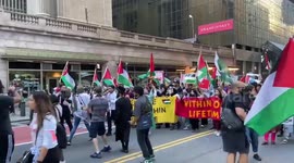 US: People Gather For “Free Palestine” Protest In New York City 3