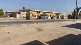 A russian patrol this morning in Amuda, NE Syria