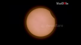 'Flawless Timelapse of the Partial Solar Eclipse Above Velikiy Novgorod, Russia'