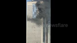 Fire breaks out in high-rise building under construction in United Arab Emirates