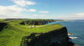 Drone Flight Over Wedding Tents To Dunluce Castle (Famous Wedding)