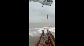 Coast guard rescue 16 crew members from sinking ship in western India