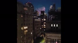 US: NYC Celebrates Reopening Of State Capitol With Fireworks