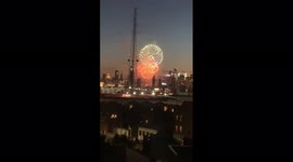 US: NYC Celebrates Reopening Of State Capitol With Fireworks 3