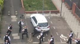 Police taser man after London standoff