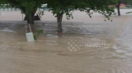 Dramatic flooding in Gonzales, Texas