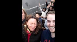 Mom on the Pirate Ship at Drayton Manor