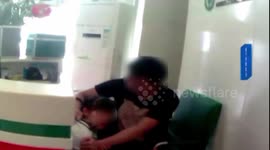 Robber holds bank clerk hostage