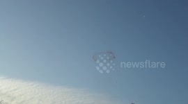 Mysterious smoke ring in sky over Argentina