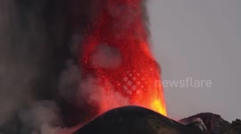 Volcano Etna Paroxysm eruption 26 october 2013