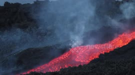 Volcano Etna Paroxysm eruption 17 july 2014