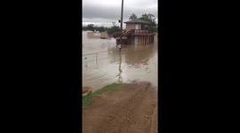 Flooded streets in Texas