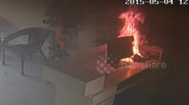 Card machine causes shop fire in China