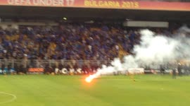 Buglarian Football Cup Final - Mad Levski Sofia Fans Destroying The Stadium