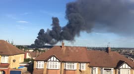 Huge fire at Medway recycling plant