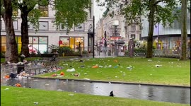 Euro 2020: Leicester Square covered in rubbish after Scotland fans partied the night away ahead of England match 1