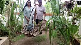 Couple attains self-sufficiency by growing vegetables on rooftop garden in central India