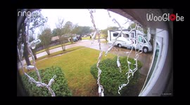 'Ring Camera Footage Shows Porch Pirate Stealing a Set of Picture Frames '
