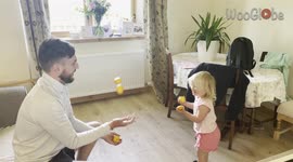 UK toddler's first attempts at juggling are hilarious
