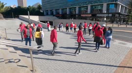 South African Communist Party protests against failed service delivery in Cape Town's township's