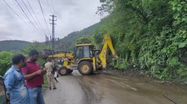 National Highway blocks after major landslide in northeastern India