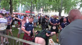 Naughty Scots reveal what’s under their kilts before big match with England in London