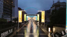 Football Fans Depart Wembley