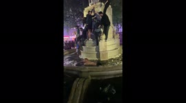 Rambunctious fan swims in London fountain following England vs. Scotland Euro 2020 match