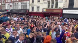 Scotland fans party in London's Leicester Square before England-Scotland match